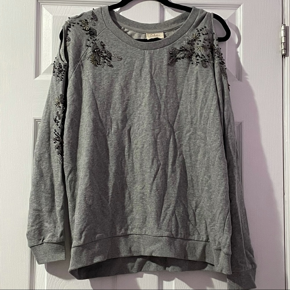Anthropologie Deletta Twilight Ivy Beaded Sweater - Picture 3 of 4